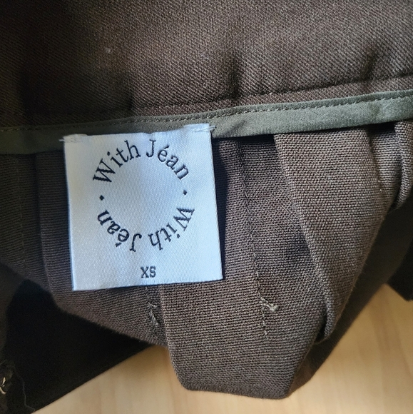 With Jean Jade Y2K Dark Brown Pleated Mini Skirt Size XS - Picture 13 of 13